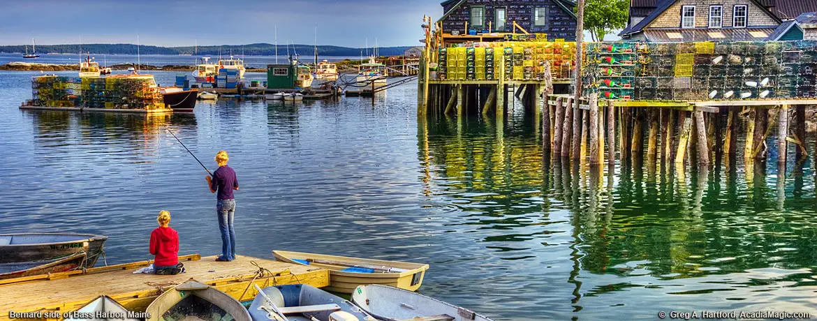 Fishing in Bernard, Maine on Mount Desert Island
