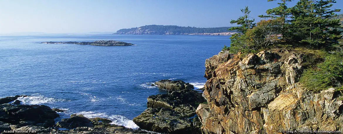 Southern view from Great Head Trail in Acadia
