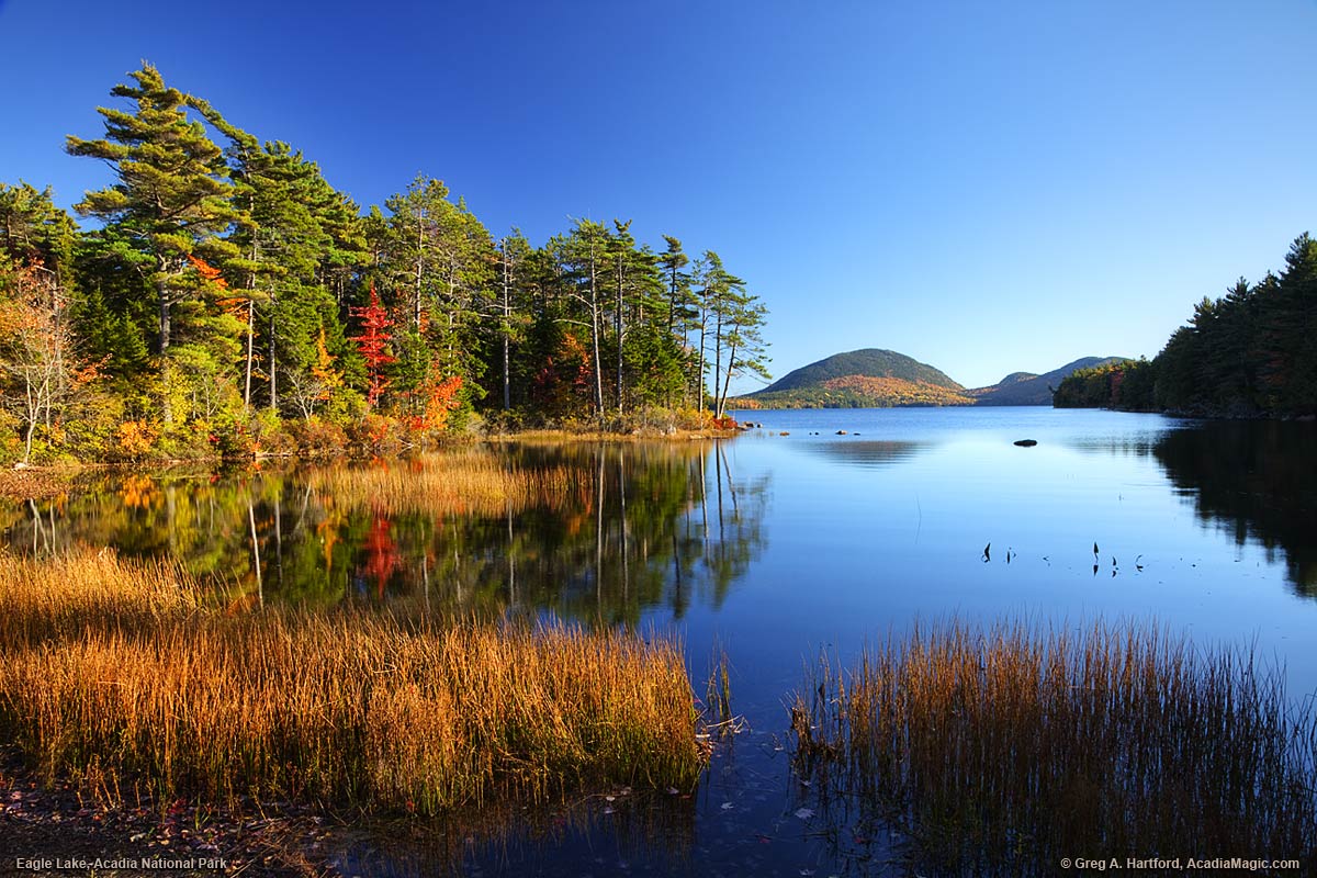 Autumn at Eagle Lake in Acadia National Park