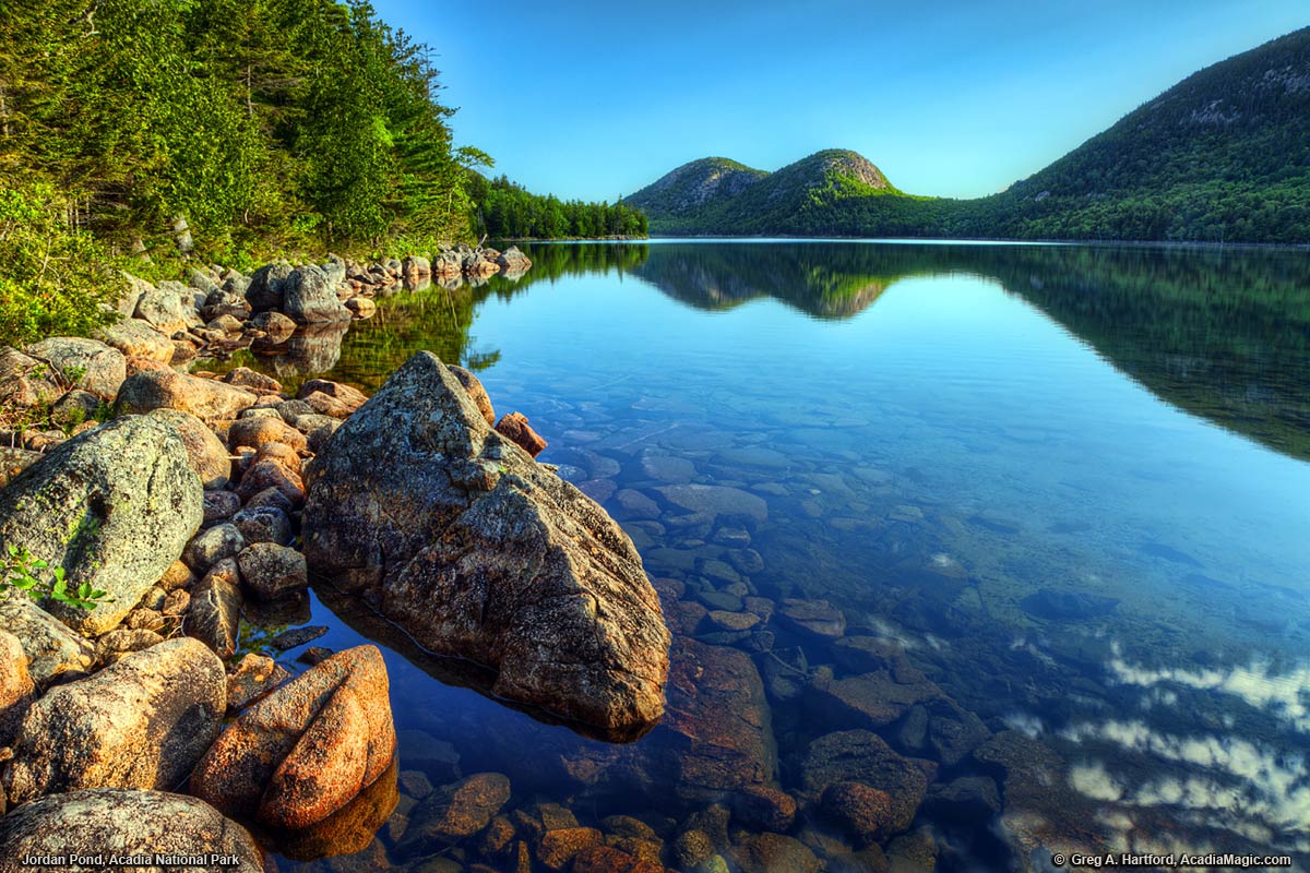 Jordan Pond in Acadia National Park, Maine