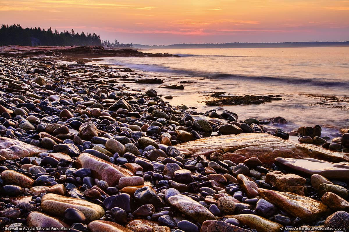 Sunrise at Seawall in Acadia National Park