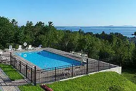 Swimming pool at Atlantic Eyrie Lodge