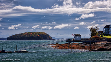Bar Harbor Shore Path in October