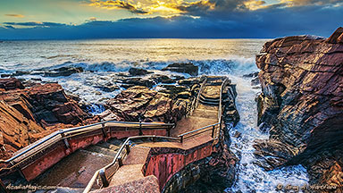 Thunder Hole in Acadia National Park, Maine