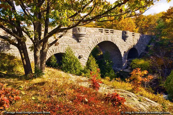 Carriage Road Bridge at Duck Brook in Bar Harbor