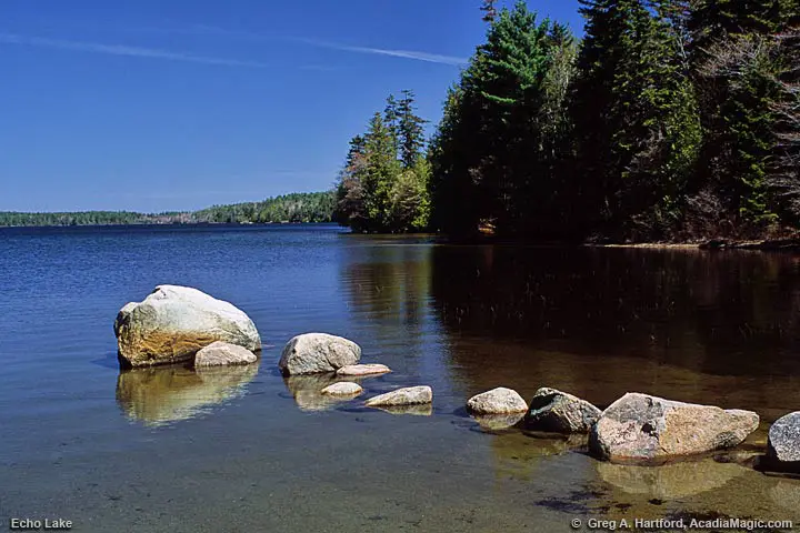 Echo Lake in Acadia