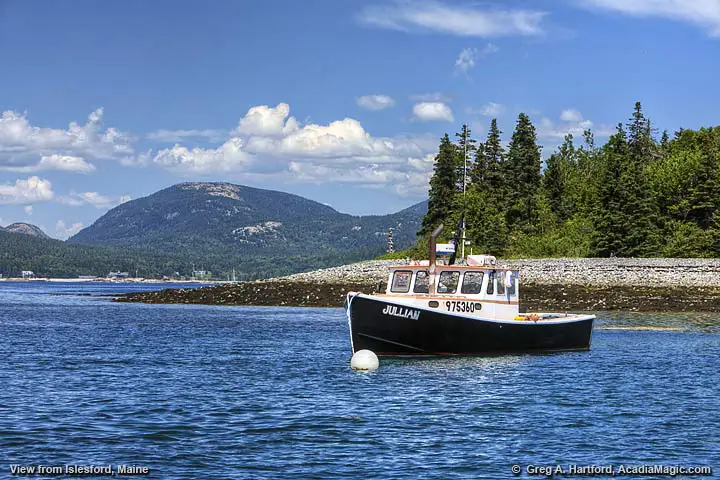 A view of Mount Desert Island
