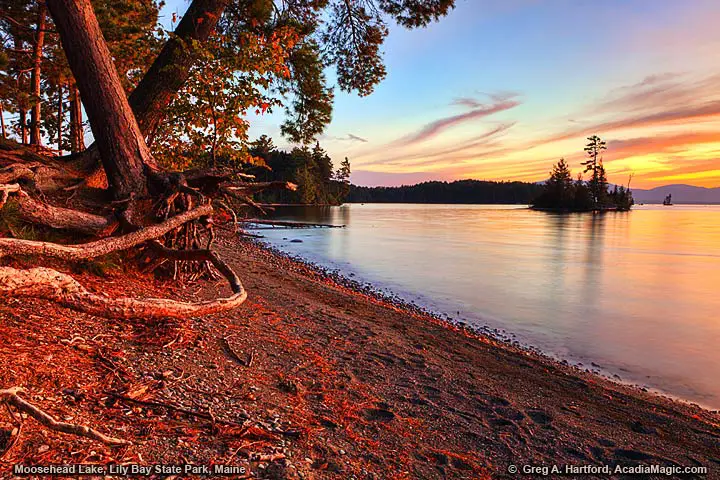 Moosehead Lake at Lily Bay State Park, Maine