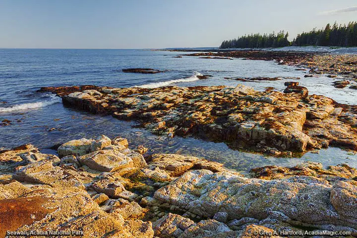Granite shore at Seawall