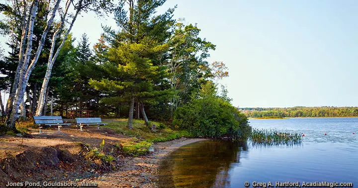 Jones Pond in Gouldsboro, Maine