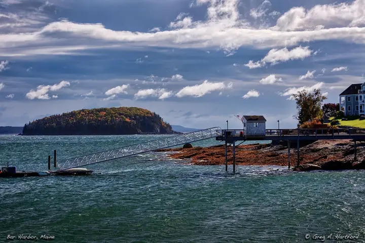 This ocean view in Bar Harbor was taken in early October.
