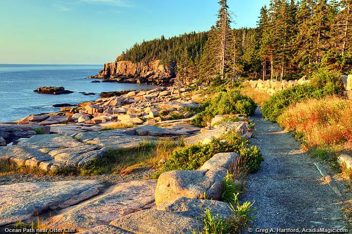 The Ocean Path Hiking Trail looking South