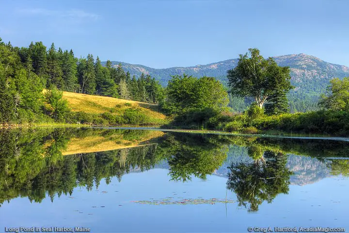 Little Long Pond in Seal Harbor, Maine