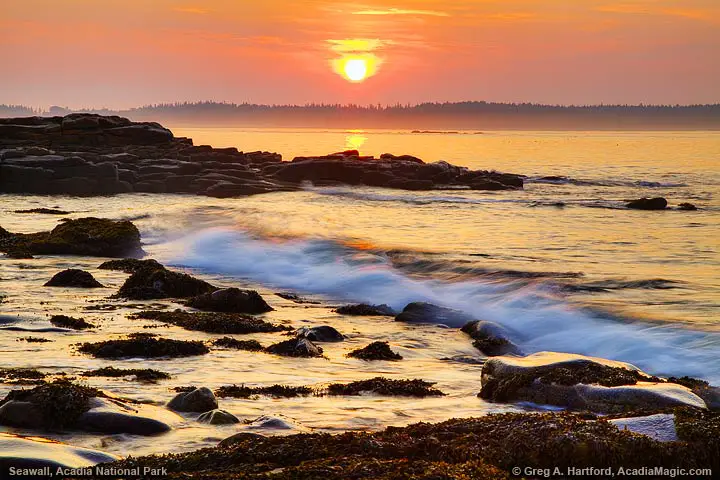 Sunrise at Seawall in Acadia