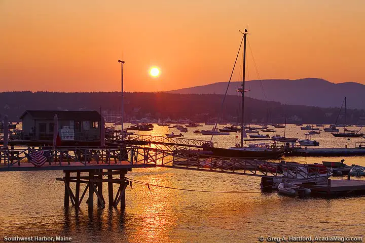 Sunset in Southwest Harbor, Maine