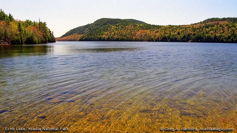 View of Echo Lake from the northeast side