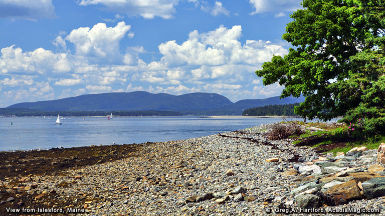 View of Mount Desert Island from Islesford