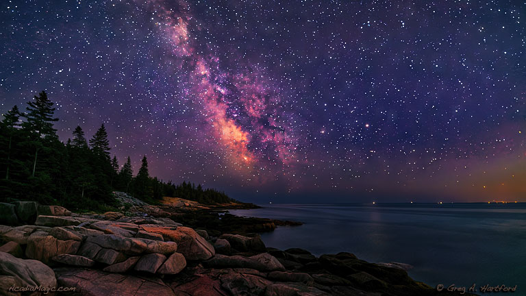 Starlight and the Milky Way at Schoodic Peninsula