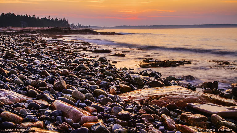 Sunrise at Seawall in Acadia National Park
