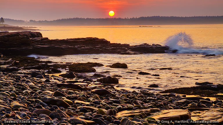 Sunrise at Seawall in Acadia National Park, Maine