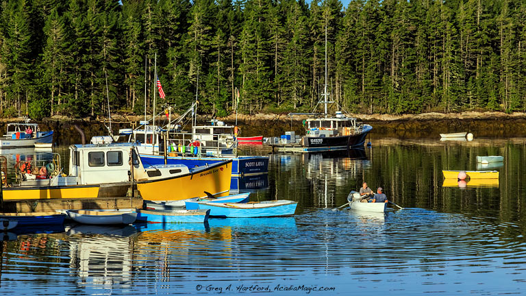 Lobster boats in Winter Harbor, Maine