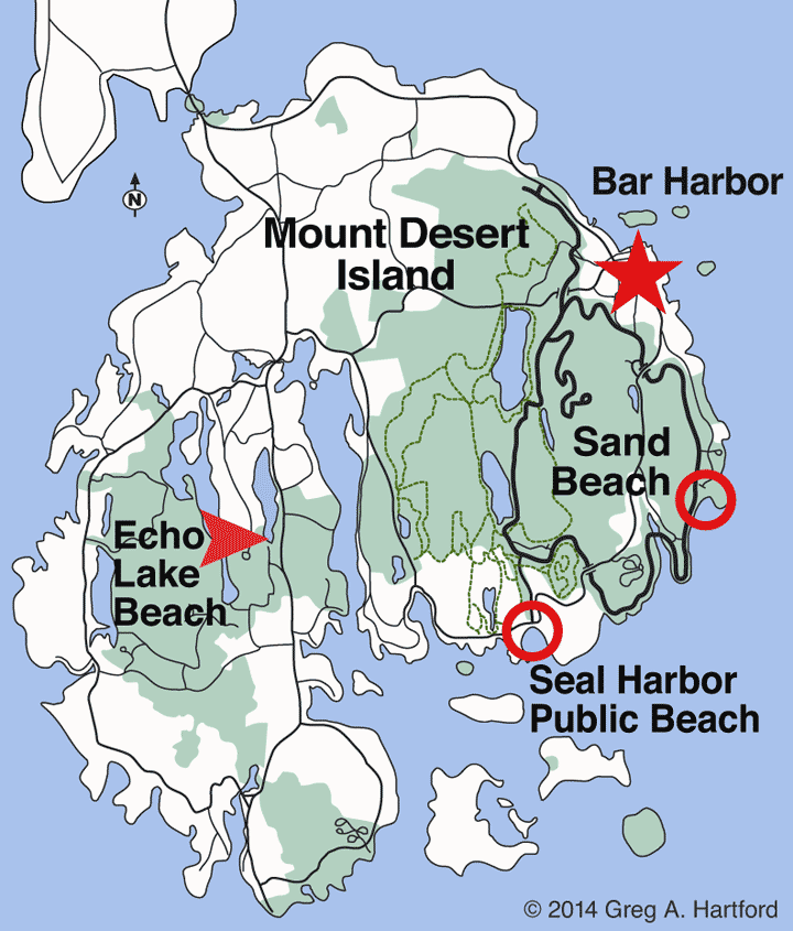 Location map for Trenton, Maine