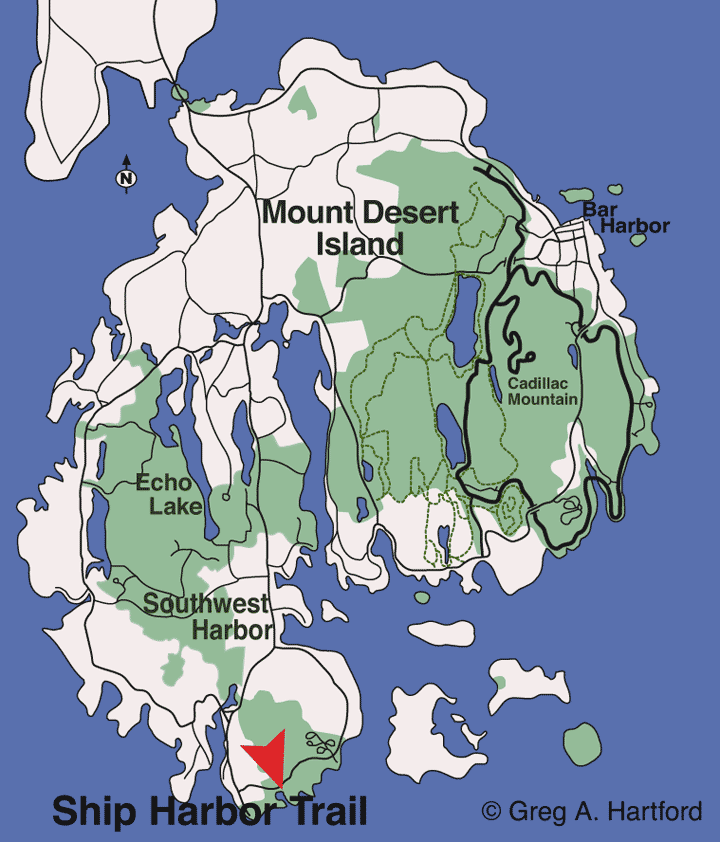 Ship Harbor Trail Location Map